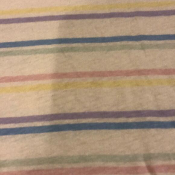 Generation Love White with Multi-Color Stripes Tee Size Large - Picture 5 of 6